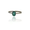 9ct Gold Cushion Cut Emerald Ring