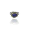 Silver & 18ct Gold Faceted Tanzanite Ring