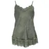 XYZ Army Green Floral Lace Camisole – 200