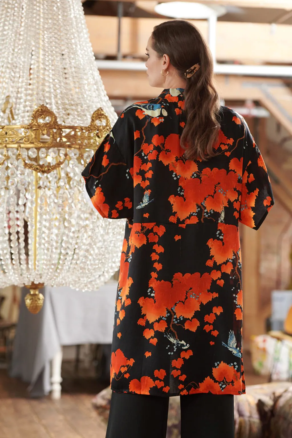 Market Of Stars The Dreamer Midi Kimono In Multi main image 0