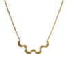 Cara Tonkin – Selene Gold-Plated Ripple Necklace