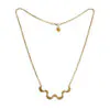Cara Tonkin – Selene Gold-Plated Ripple Necklace