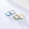 1-Pair-Simple-Style-Ball-Sterling-Silver-Inlay-Turquoise-Hoop-Earrings (2)
