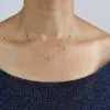 Crystal Three leaf Clover Necklace