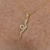 Crystal Twisted Snake Necklace