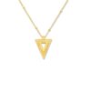 Geometric Triangle Necklace g