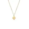 Rhombus Necklace With A Crystal Centre