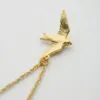 Alex Monroe – Flying Swallow Necklace (Gold Plated Silver)