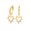 sparkle heart studs g