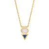 Opal And Cobalt Blue Crystal Necklace