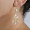 Chandelier 8 Gemstone Earrings Moonstone