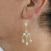 Chandelier 8 Gemstone Earrings Moonstone