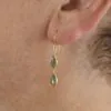 Double Teardrop Earrings Labradorite