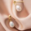 Rosh-925-Sterling-Silver-Imitation-Pearl-Water-Drop-Minimalist-Stud-Earring