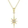 Crystal Eight-Point Star Necklace