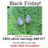 Catherine Zoraida Lucky Leaf Drop Necklace – Silver