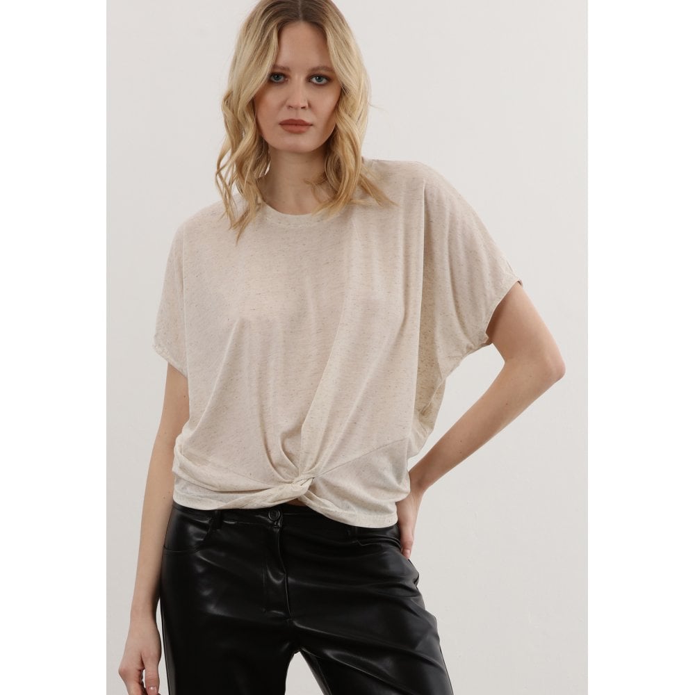 Shadow Study Chiffon Twist Woven Top