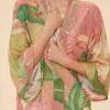Powder Delicate Tropical Kimono Jacket – Candy