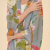 Powder Tropical Flora and Fauna Kimono Jacket – Lavender