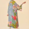 Tropical Flora and Fauna Kimono Gown – Lavender
