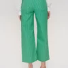 Numph Paris Green Spruce Cropped Trousers