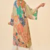 70s Kaleidoscope Floral Kimono Gown – Coconut