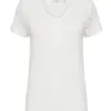 B.Young Rexima White V-Neck T-Shirt