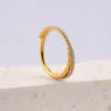 Waterproof Gold Layered Gem Nose Ring