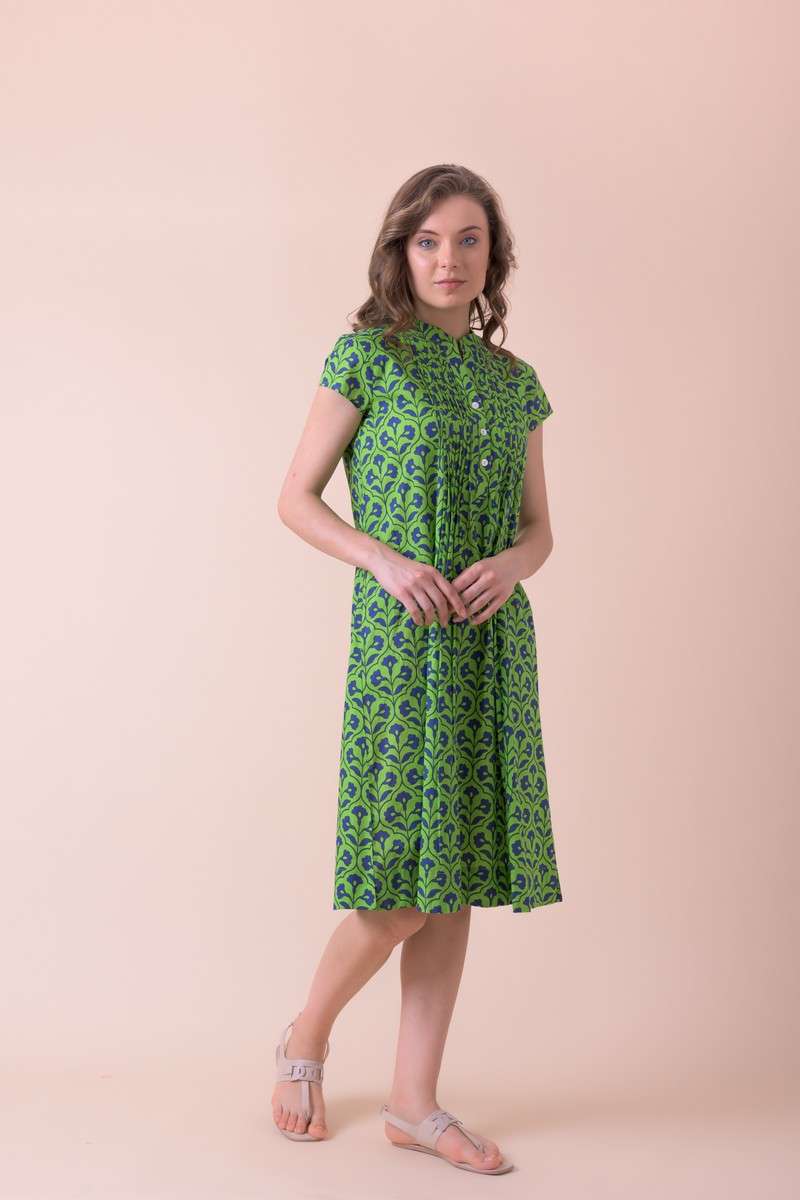 Handprint Dream Apparel Lacey Dress Lime Green Floral  Armed & Gorgeous