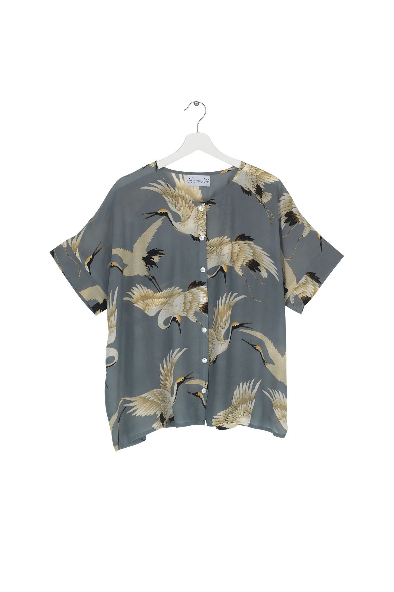 Stork-Slate-T-Blouse