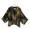 Chrysanthemum-Black-Crepe-Kimono