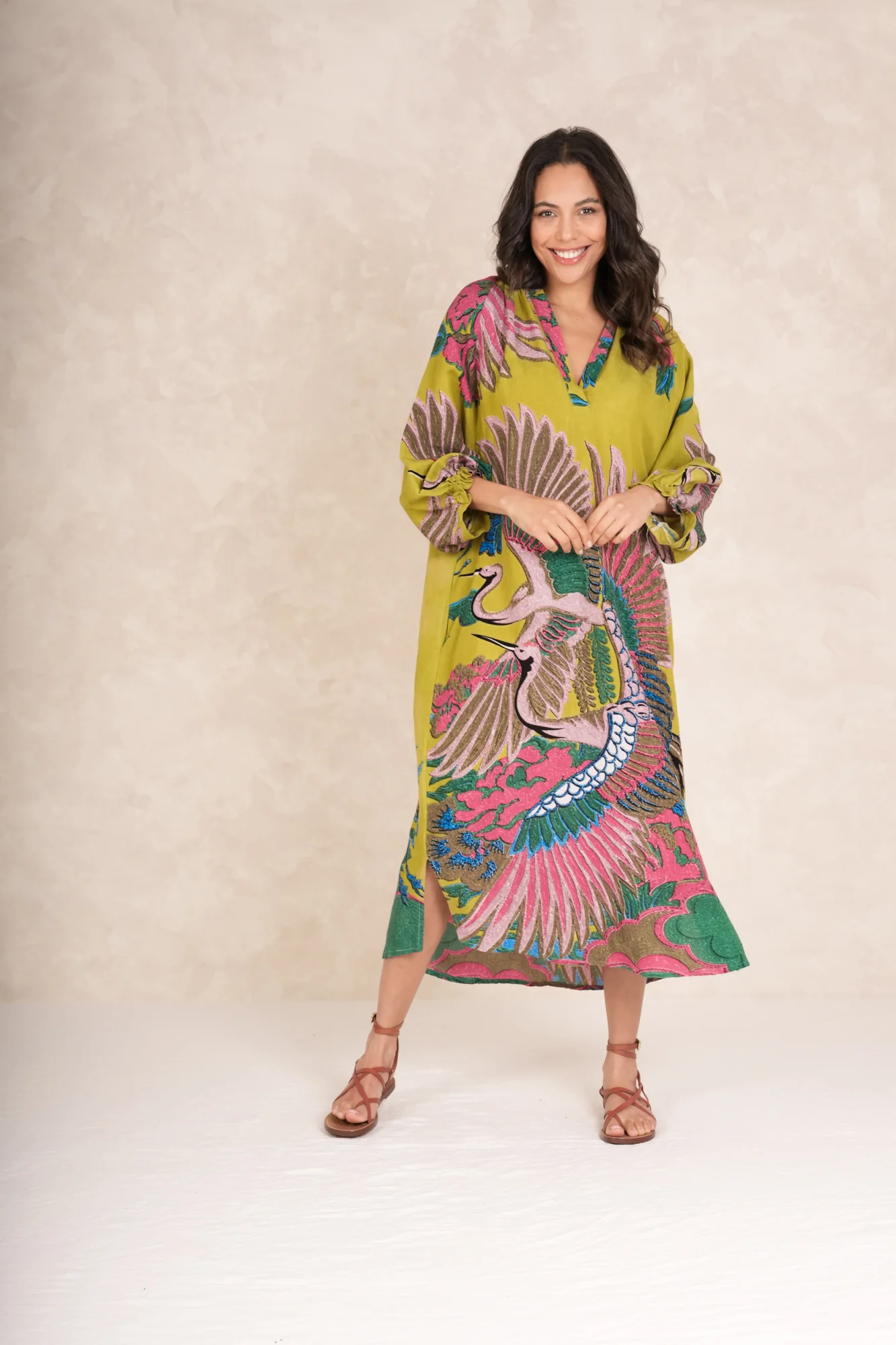 Crane-Olive-Raglan-Dress_1