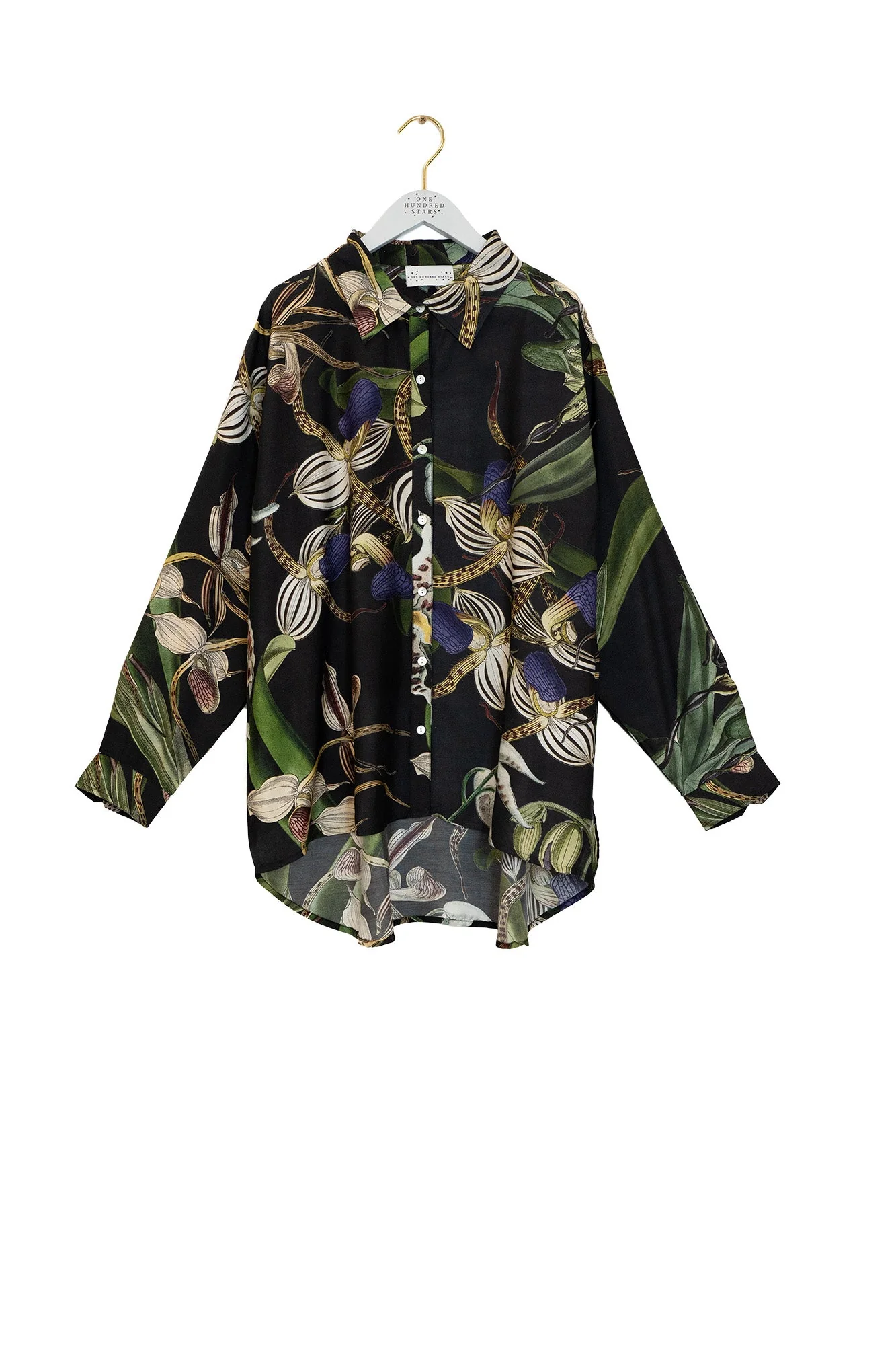 Orchid-Black-Oversized-Shirt
