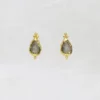 NE150-labradorite-gemstone-stud-earrings-teardrop-textured-gold-vermeil